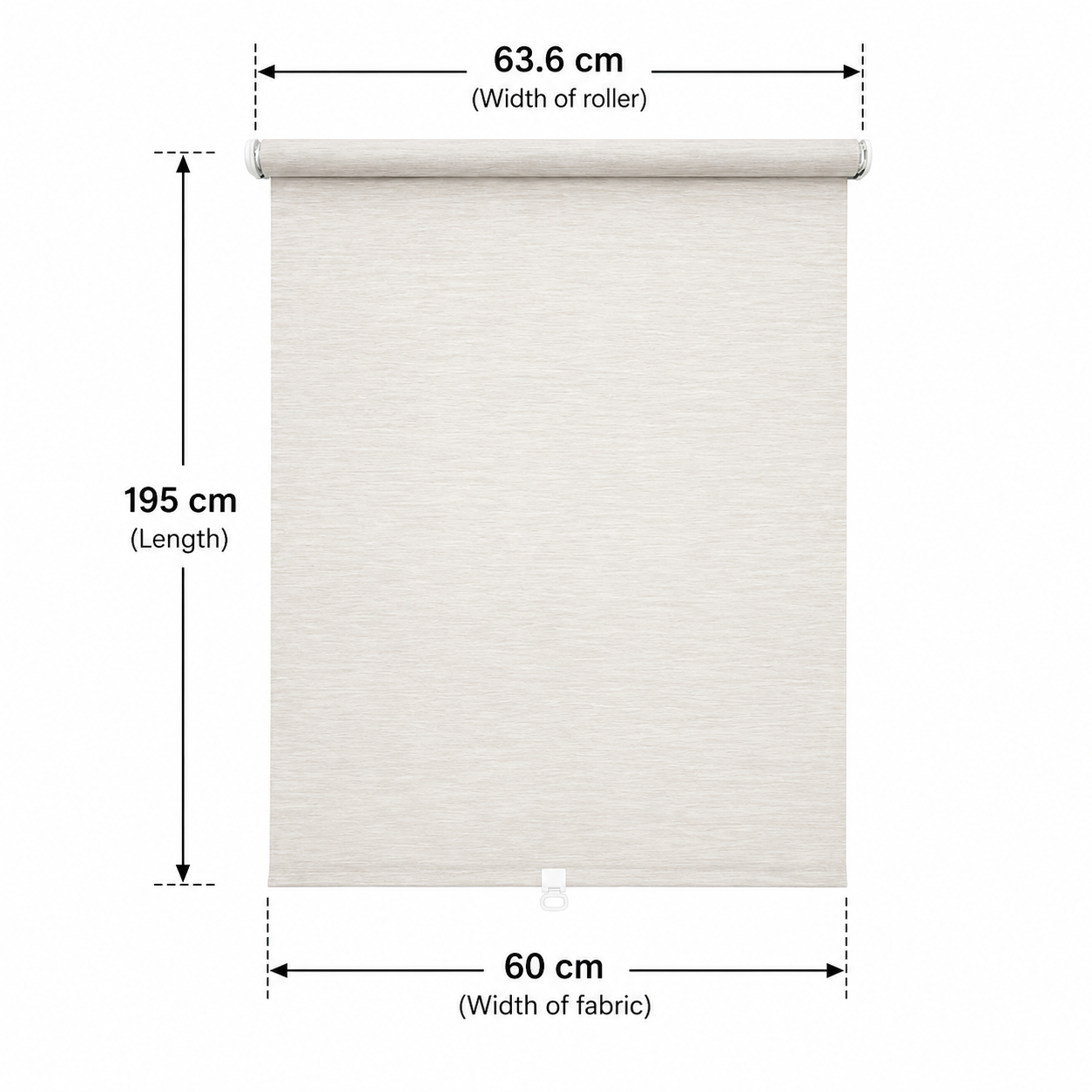 SANDVEDAL Roller Blind Beige Elegant Window Shade - Image 4