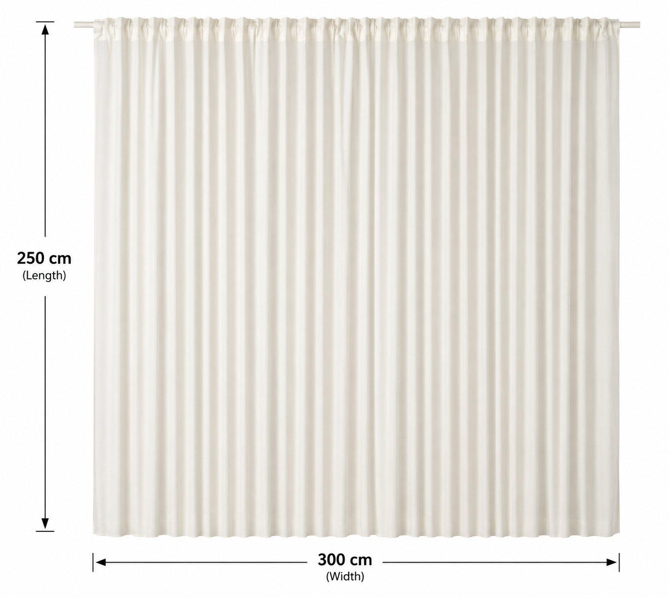 ANGSBLOM Polyester Pleated Airy Curtain - Image 4