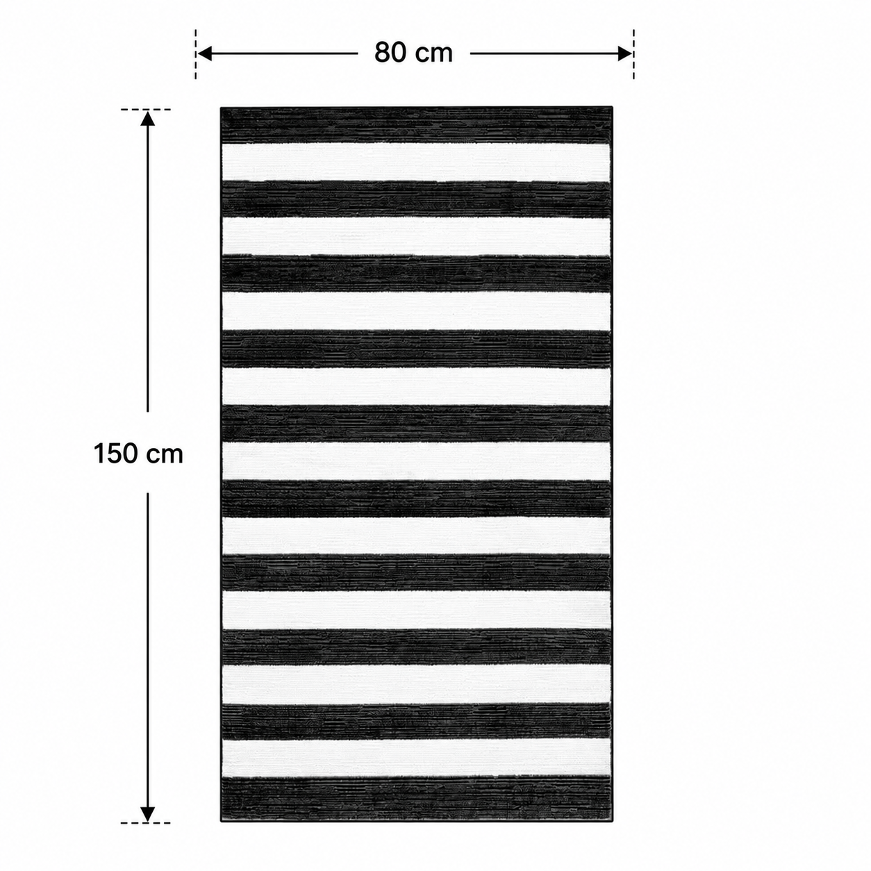 ELSYSTEMA Striped Low Pile Rug - Image 4