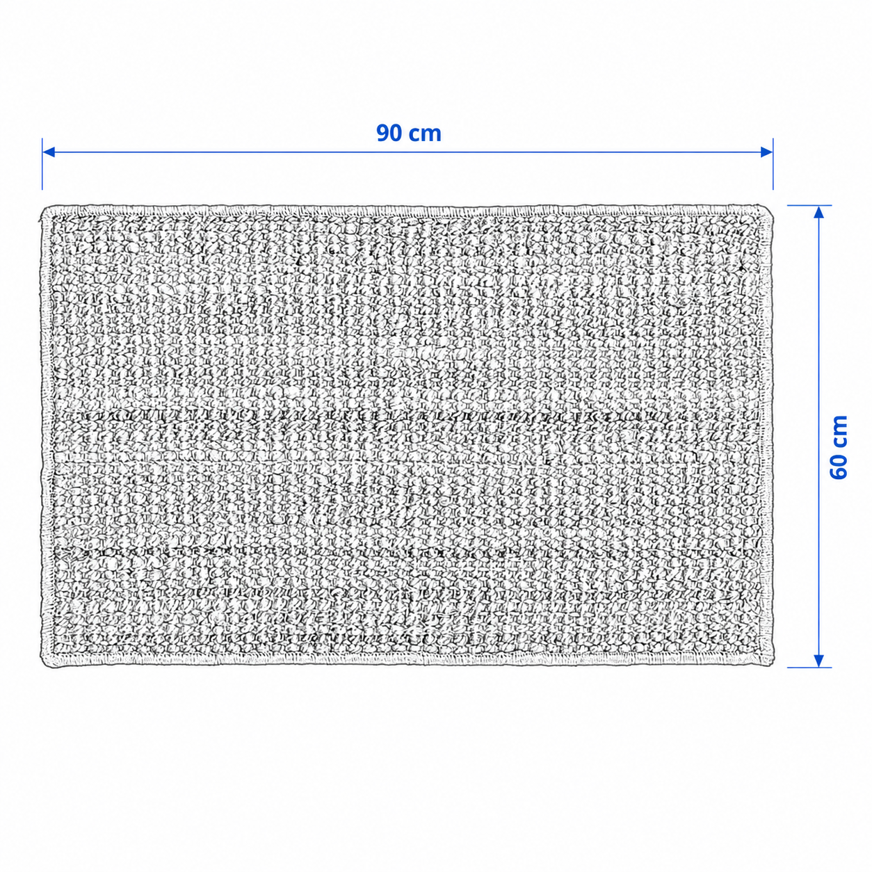 LOHALSA Jute Door Mat-60x90 cm - Image 2