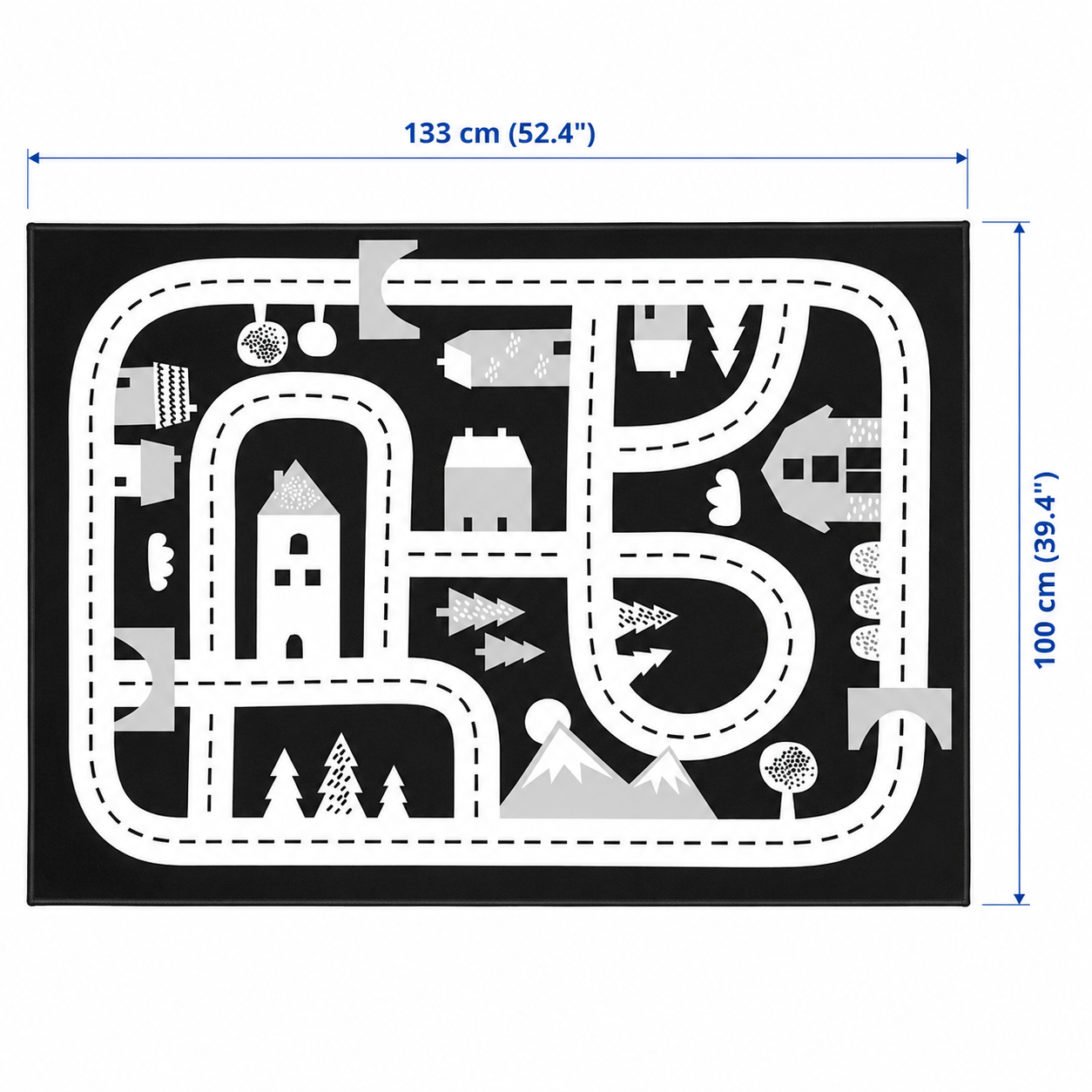 VALLABYA City Streets Pattern Rug - Image 5