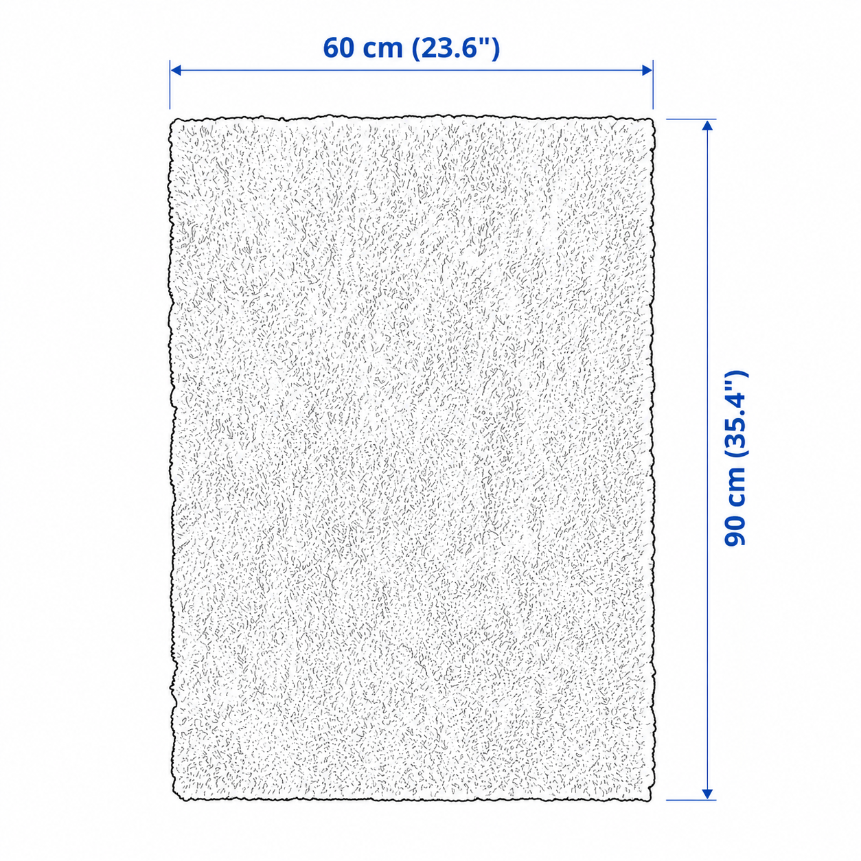 LINDVIK Soft High Pile Rug-60x90 cm - Image 3