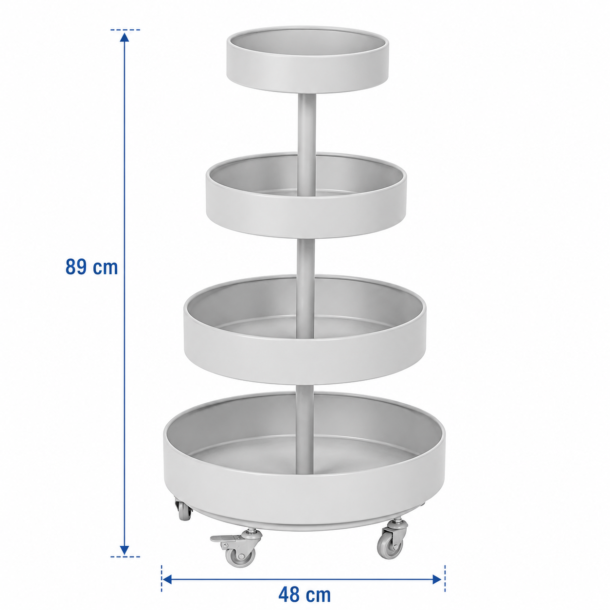 LUNARA 3-Tier Rolling Trolley - Image 7