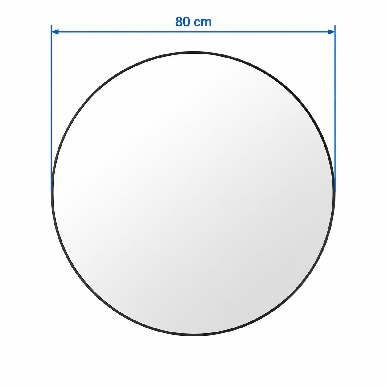 LINDBY Aluminium Round Mirror 80 cm - Image 6