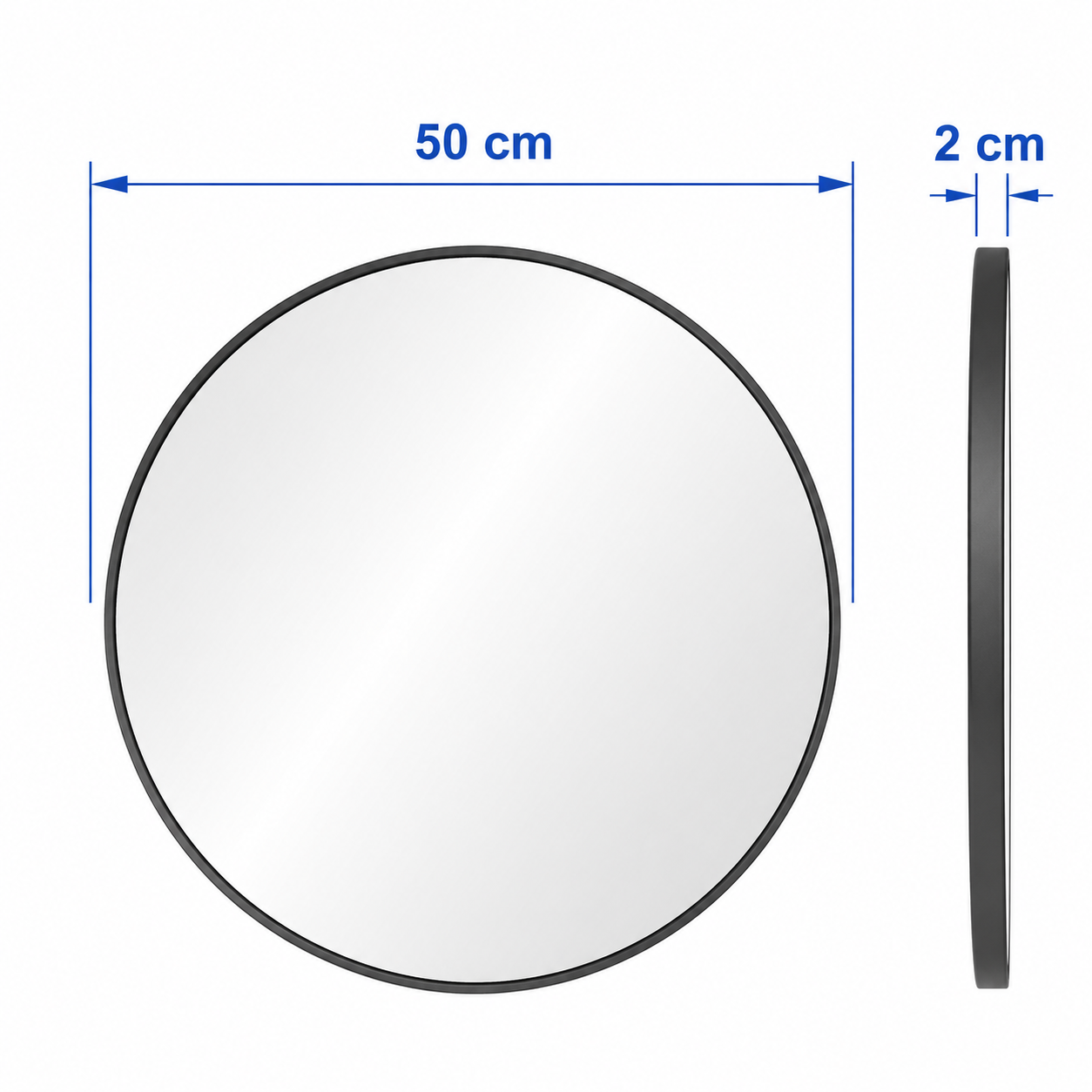 LINDBY Aluminum Round Mirror - Image 8