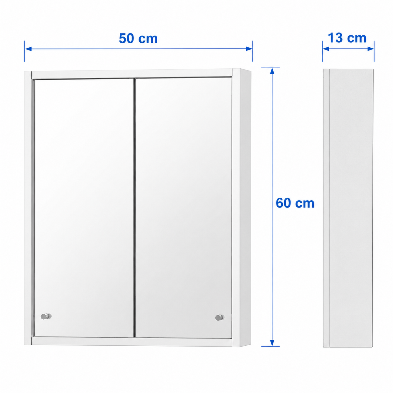 NUVORA Sliding Door Mirror Cabinet - Image 3