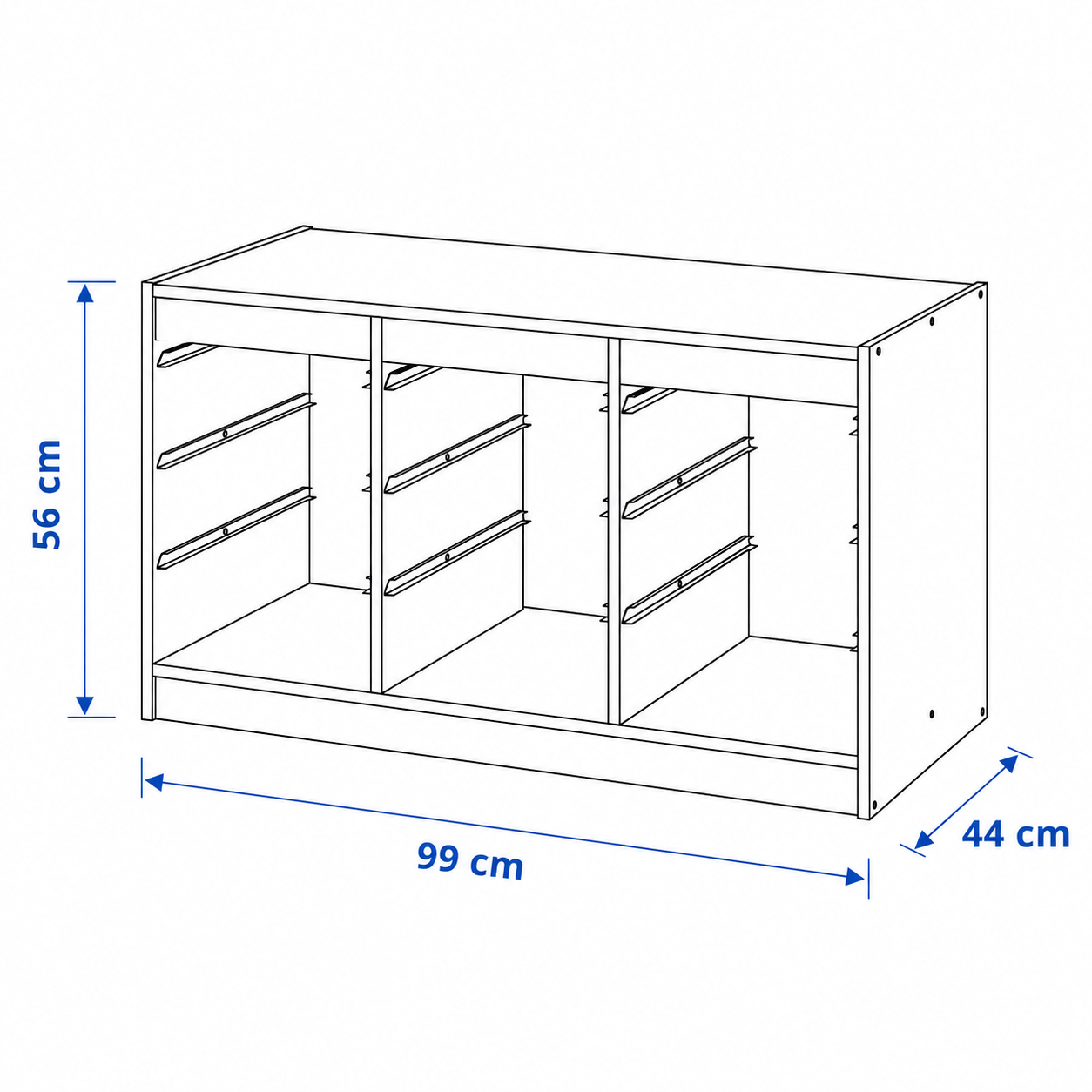 TROVIK Storage Frame-99x44x56cm, Black - Image 4