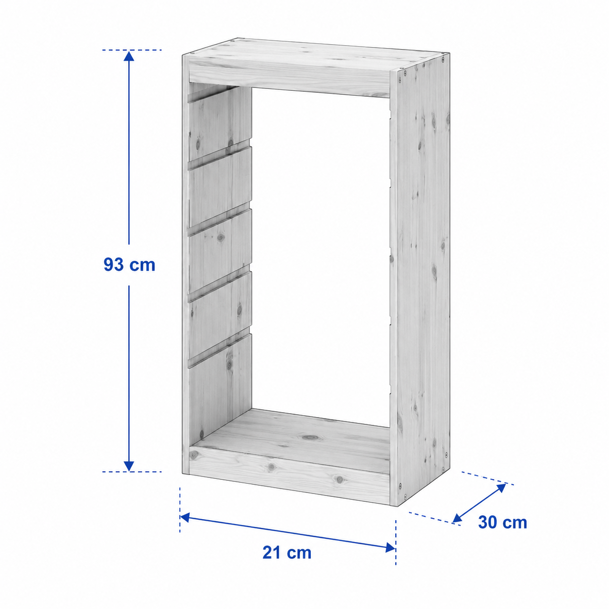 TROVIK Storage Frame-93x30cm, Pine - Image 3