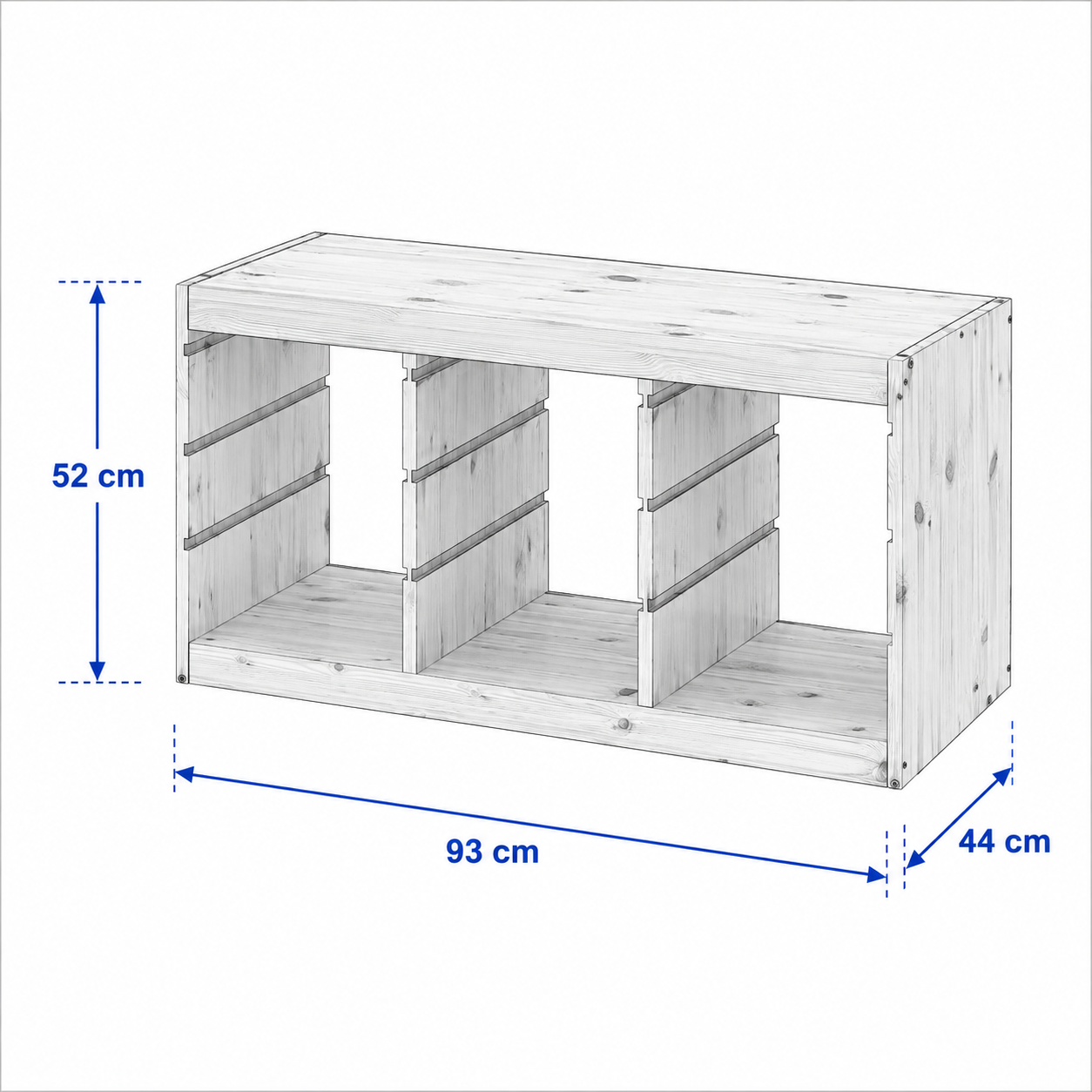TROVIK Storage Combination Frame-Pine - Image 3