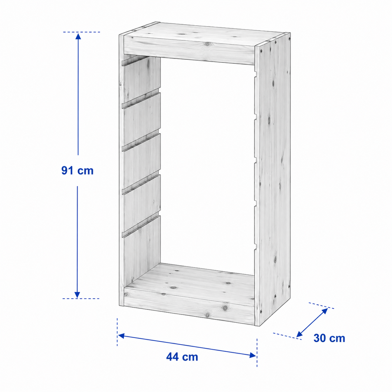 TROVIK Pine Storage Frame-44×30×91cm - Image 3