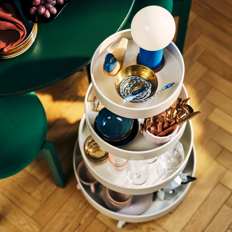 LUNARA 3-Tier Rolling Trolley - Image 3