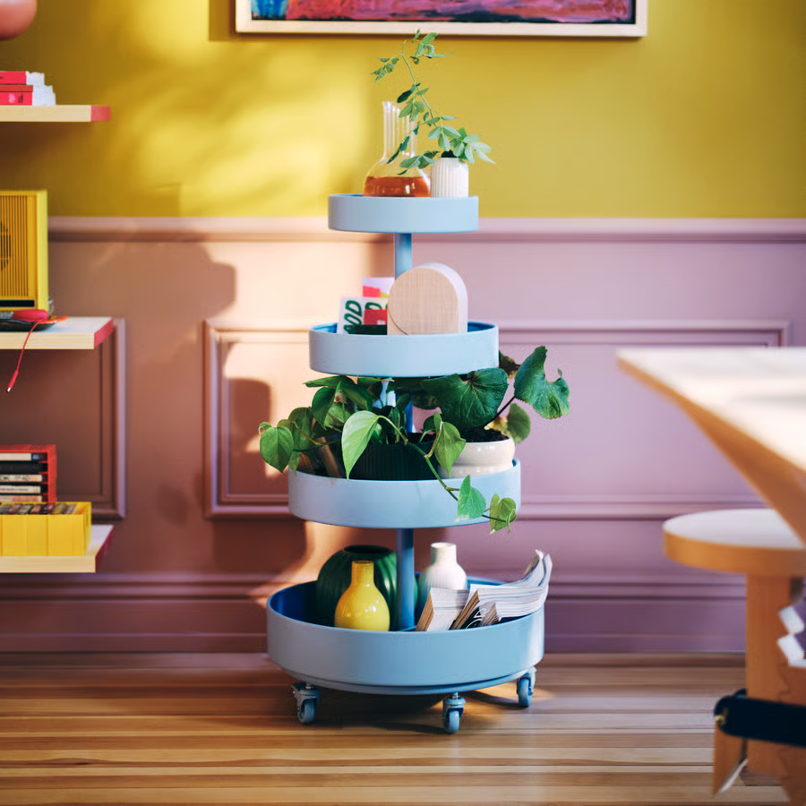 LUNARA 3-Tier Rolling Trolley - Image 2