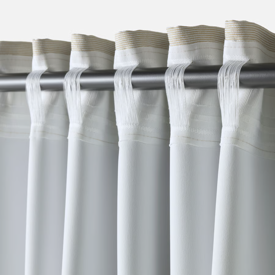 VILBOR Polyester Room Darkening Pleated Curtains - Image 5