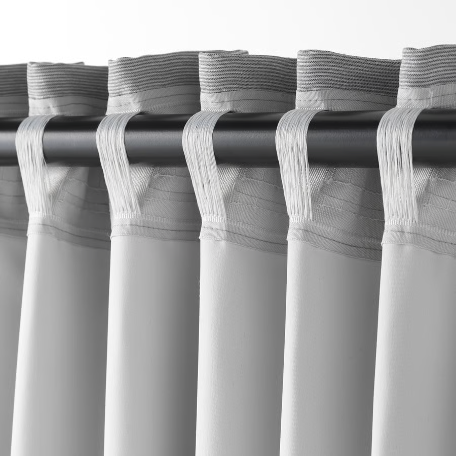 VILBOR Polyester Room Darkening Pleated Curtains - Image 11