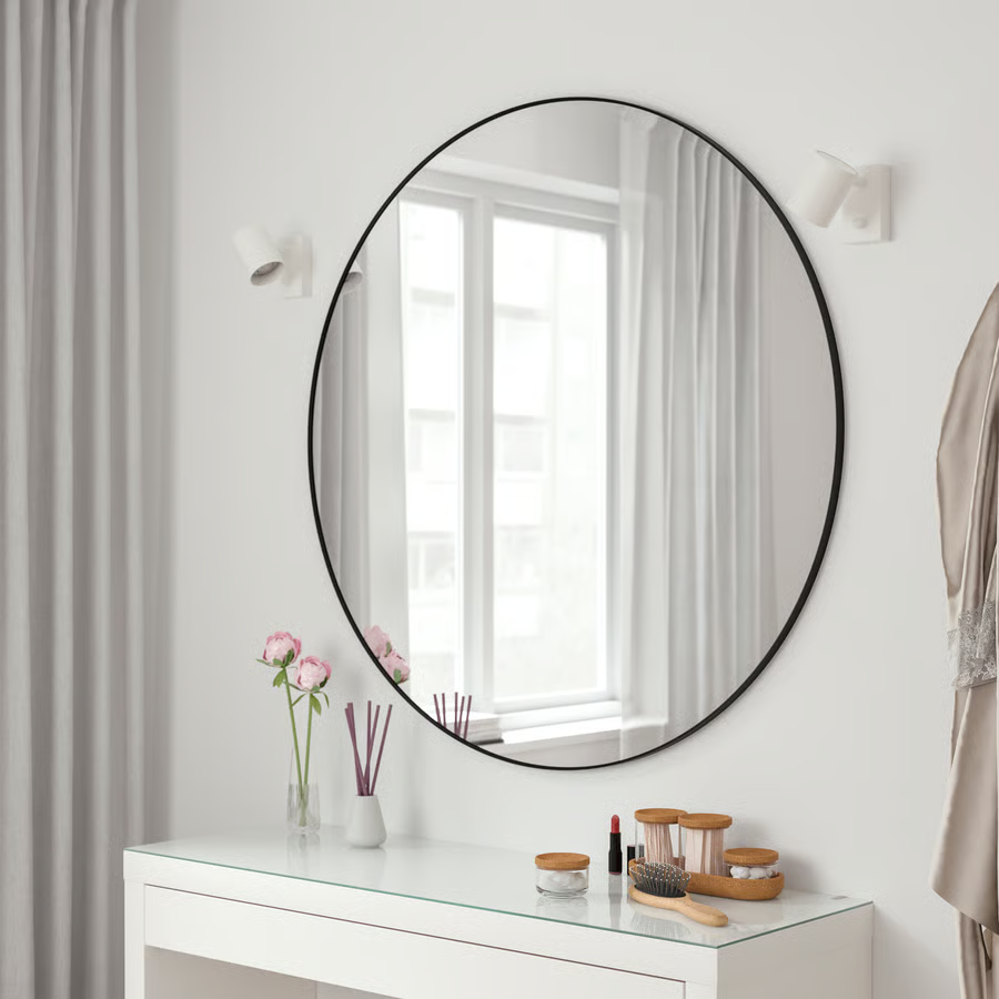 LINDBY Aluminum Round Mirror - Image 3