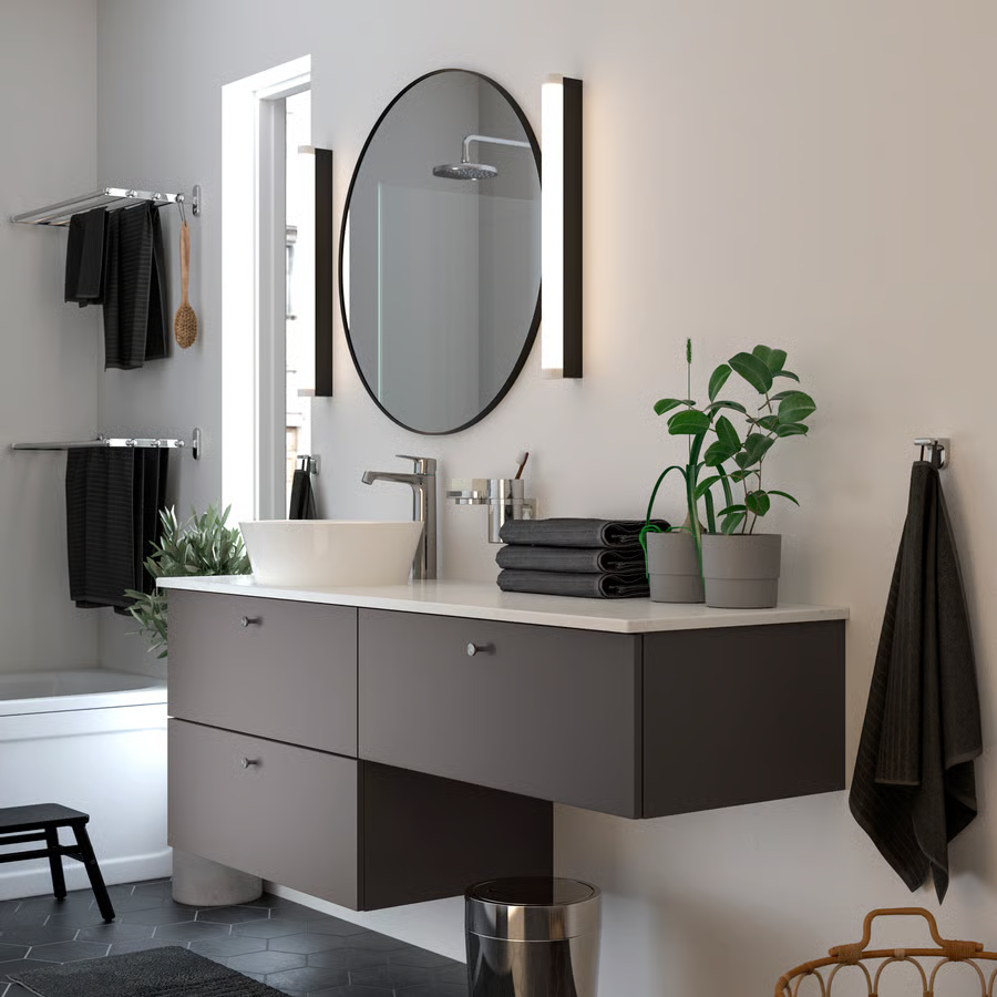 LINDBY Aluminium Round Mirror 80 cm - Image 4