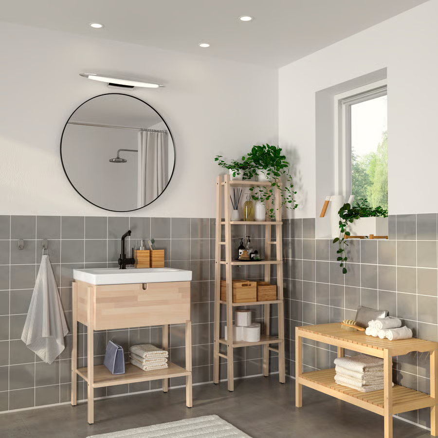 LINDBY Aluminium Round Mirror 80 cm - Image 2