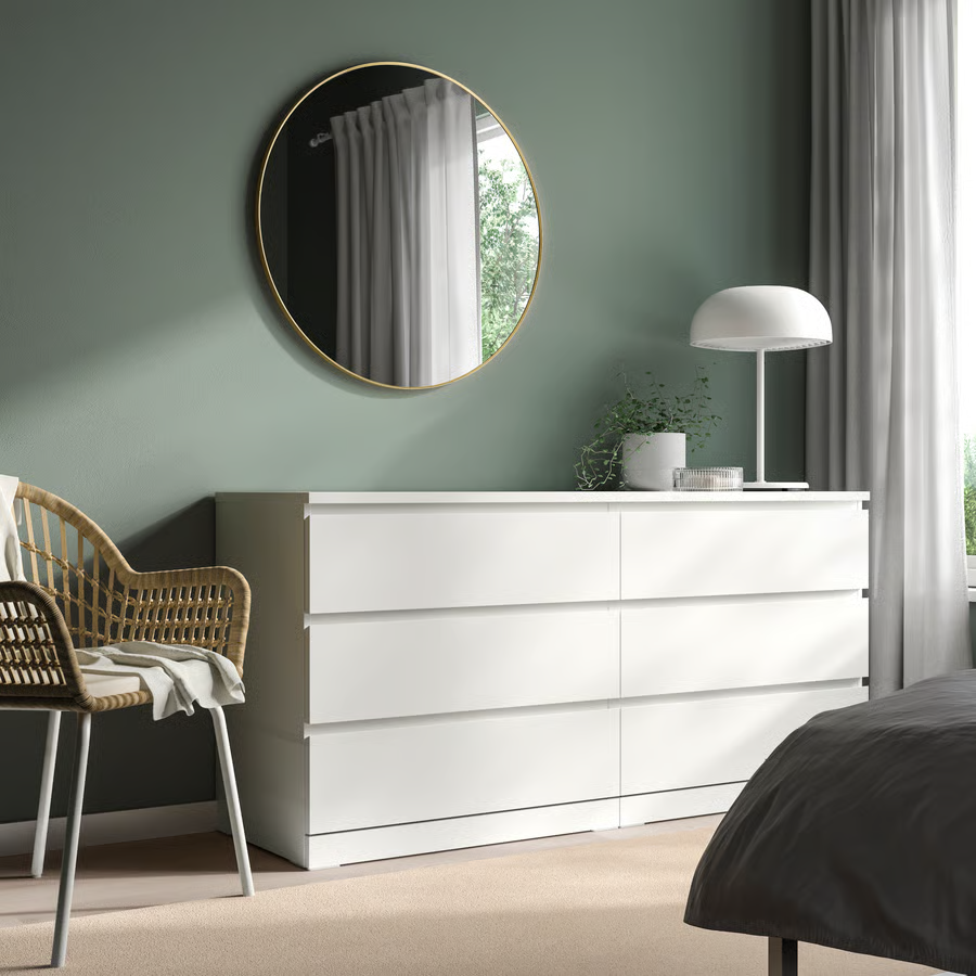 LINDBY Aluminium Round Mirror 80 cm