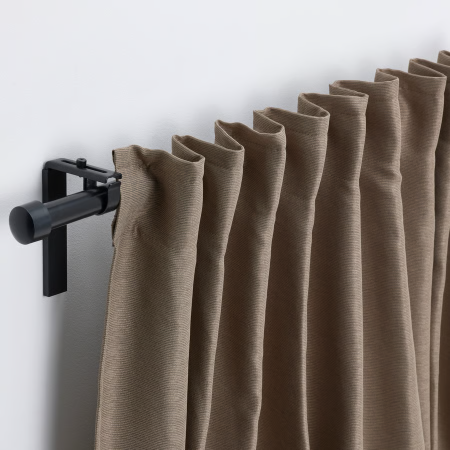 VILBOR Polyester Room Darkening Pleated Curtains - Image 8