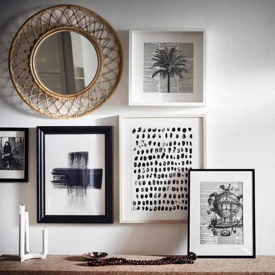 GRIN Woven Rattan Round Wall Mirror - Image 3