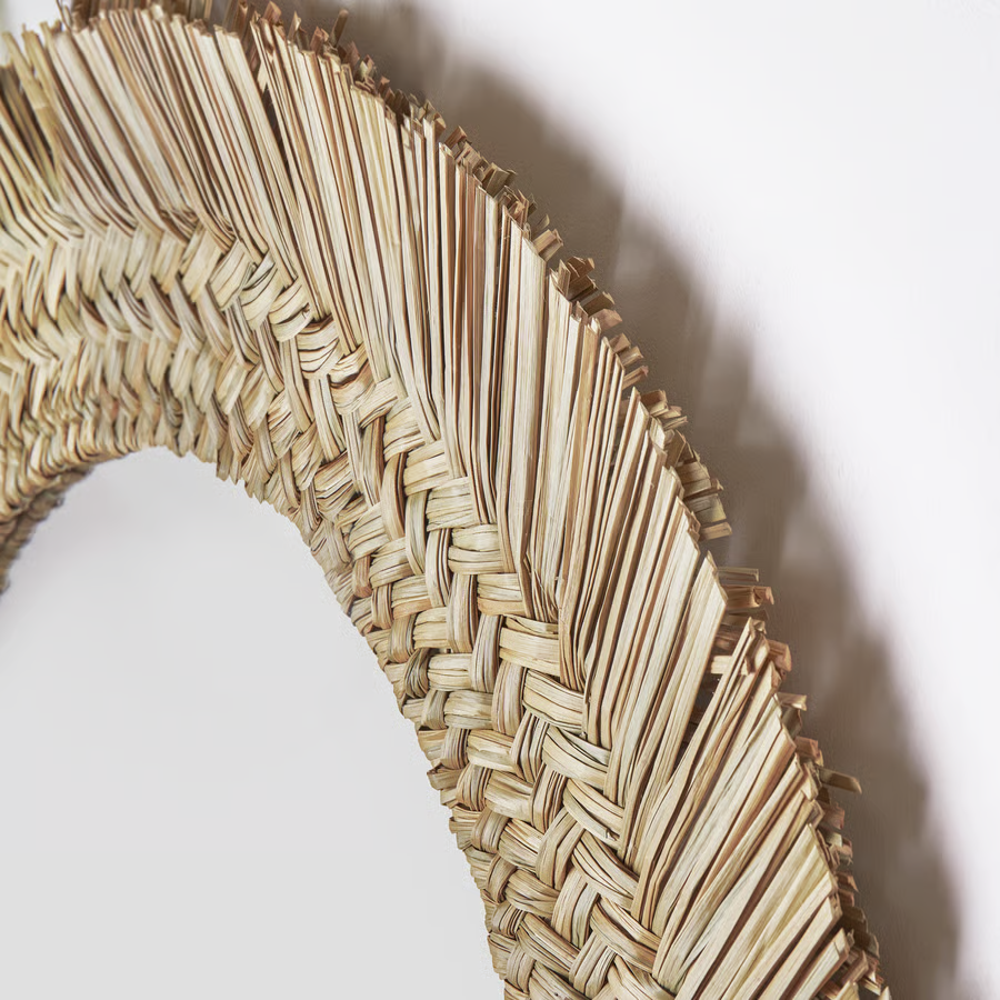 VRIG Woven Round Wall Mirror - Image 2