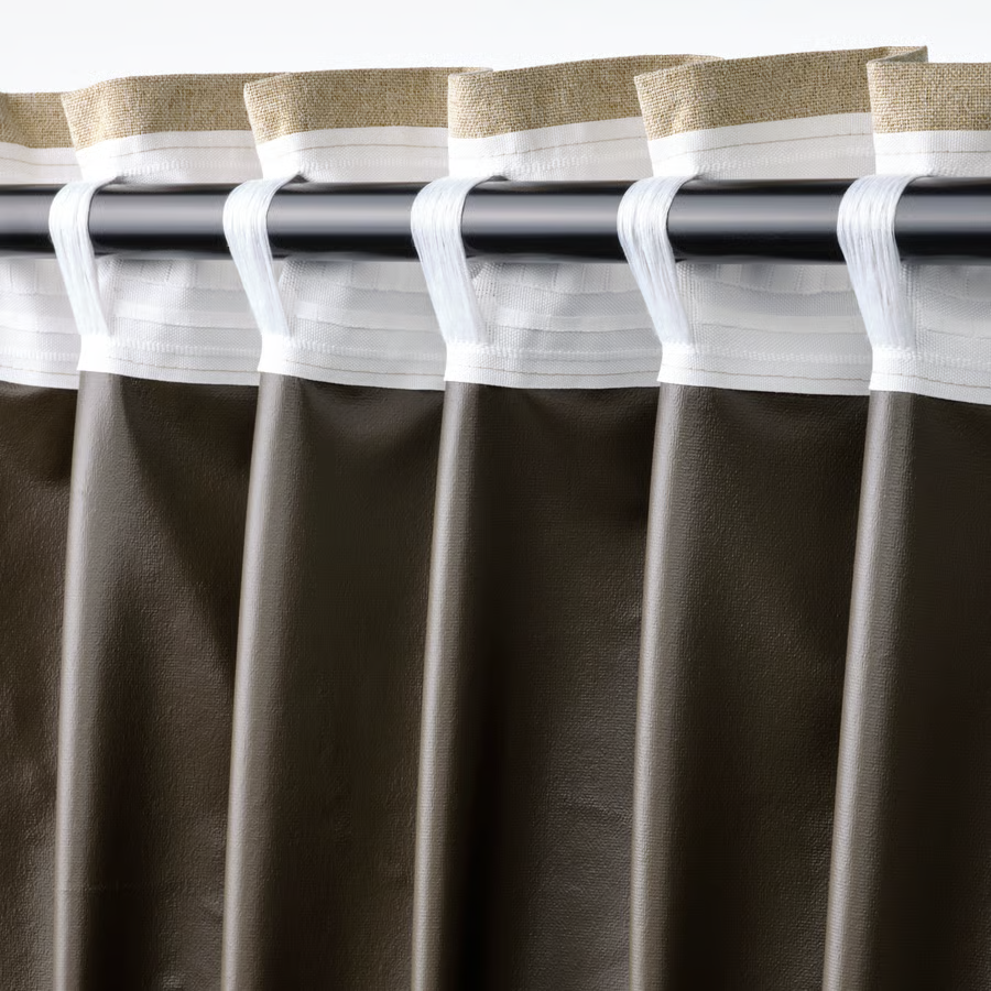 ROSENMANDA Polyester Pleated Privacy Curtains - Image 3