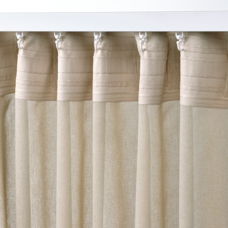 ROSENBLOM Polyester Pleated Airy Curtains - Image 6