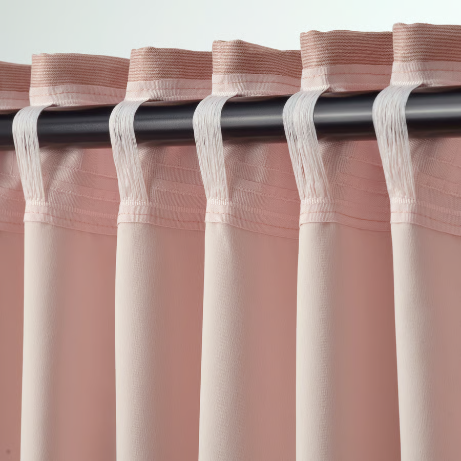 VILBOR Polyester Room Darkening Pleated Curtains - Image 3