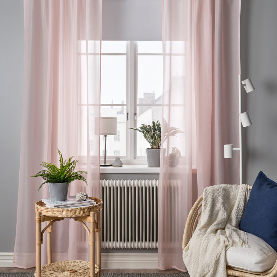 STENFR Polyester Pleated Airy Curtains-145x250 cm - Image 5