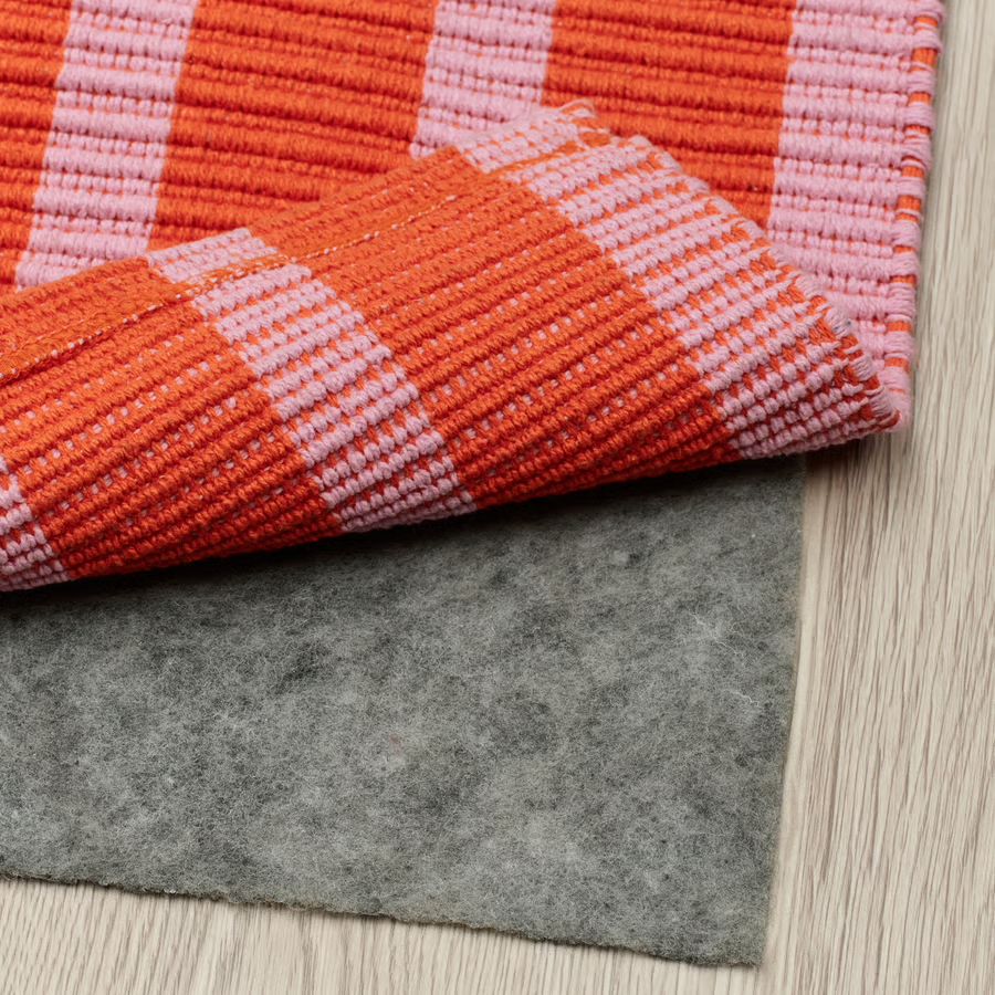VAGVIK Flatwoven Cotton Striped Rug - Image 2