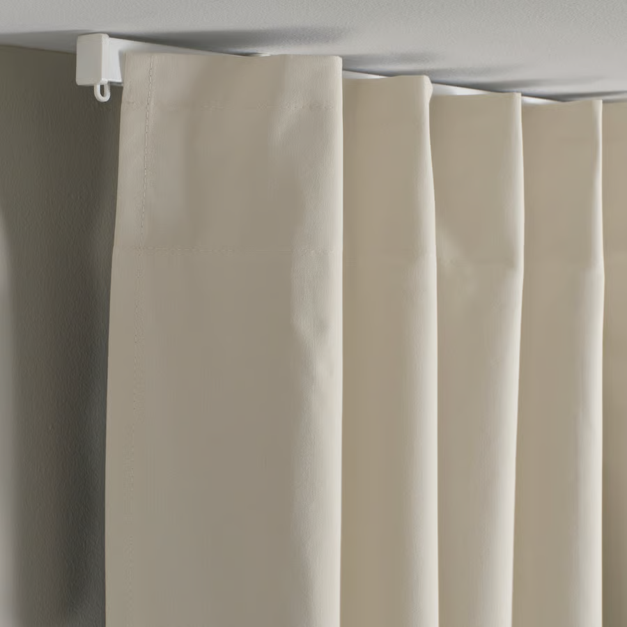 BENGTA Plain Dyed Polyester Lined Curtains - Image 8