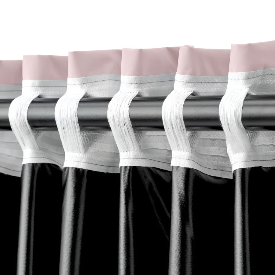 BENGTA Plain Dyed Polyester Lined Curtains - Image 3