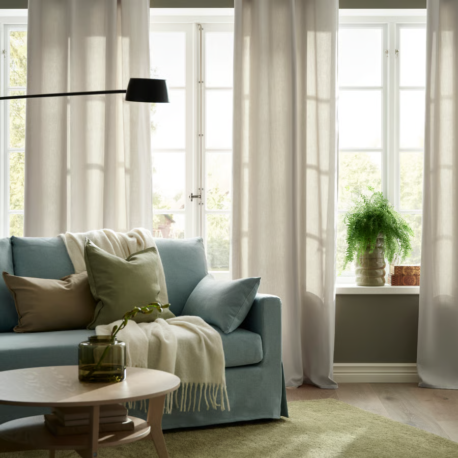 GINSTVIK Polyester Pleated Curtain - Image 2