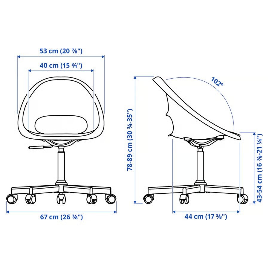 KAPTORA/ALVEX Office Desk & ELVBERGET MALSKOR Swivel Chair - Image 14