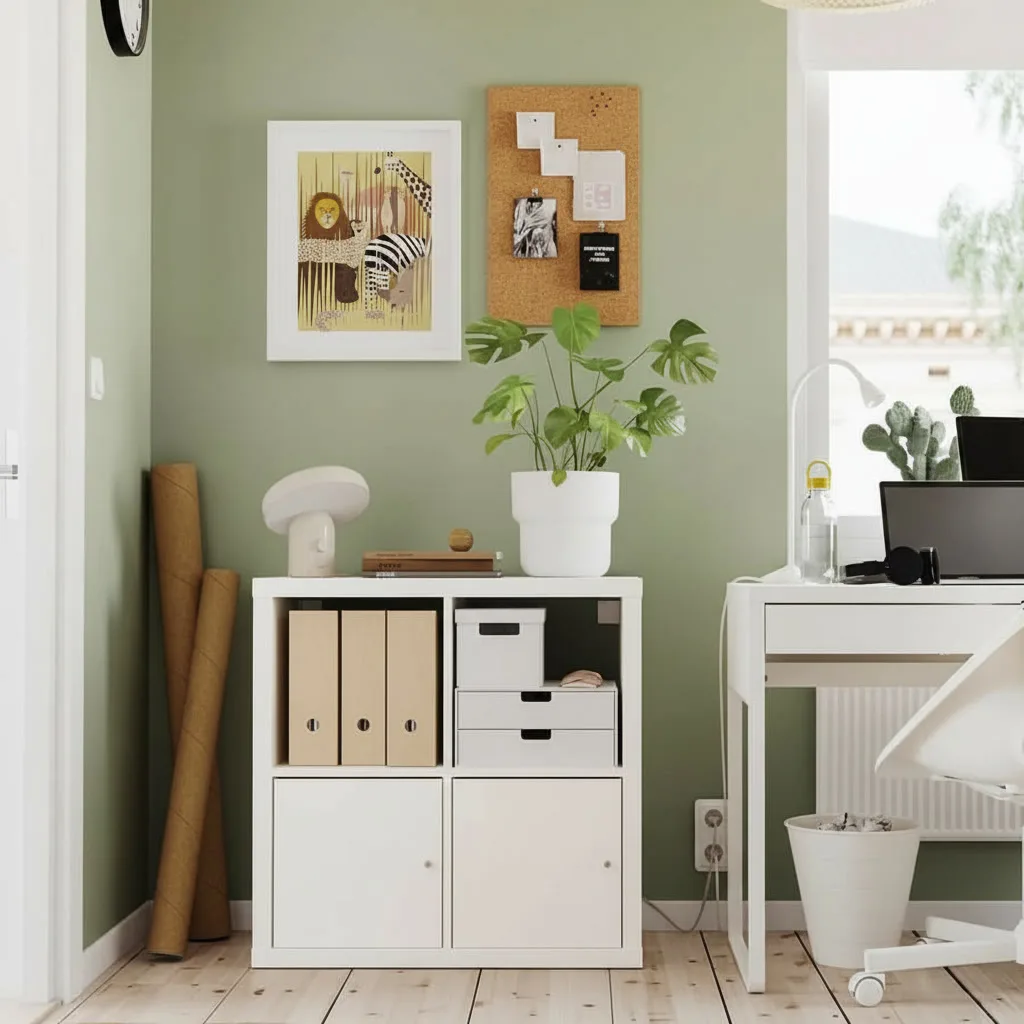 NORDICA 4-Cube Shelving Unit With Doors - Image 6