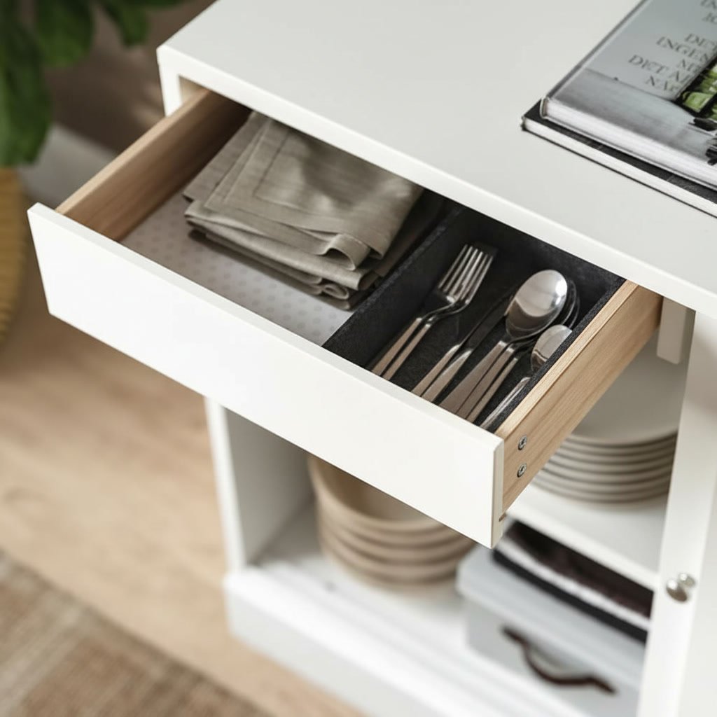 HAVSTAK Solid Pine Sideboard Storage Cabinet - Image 7