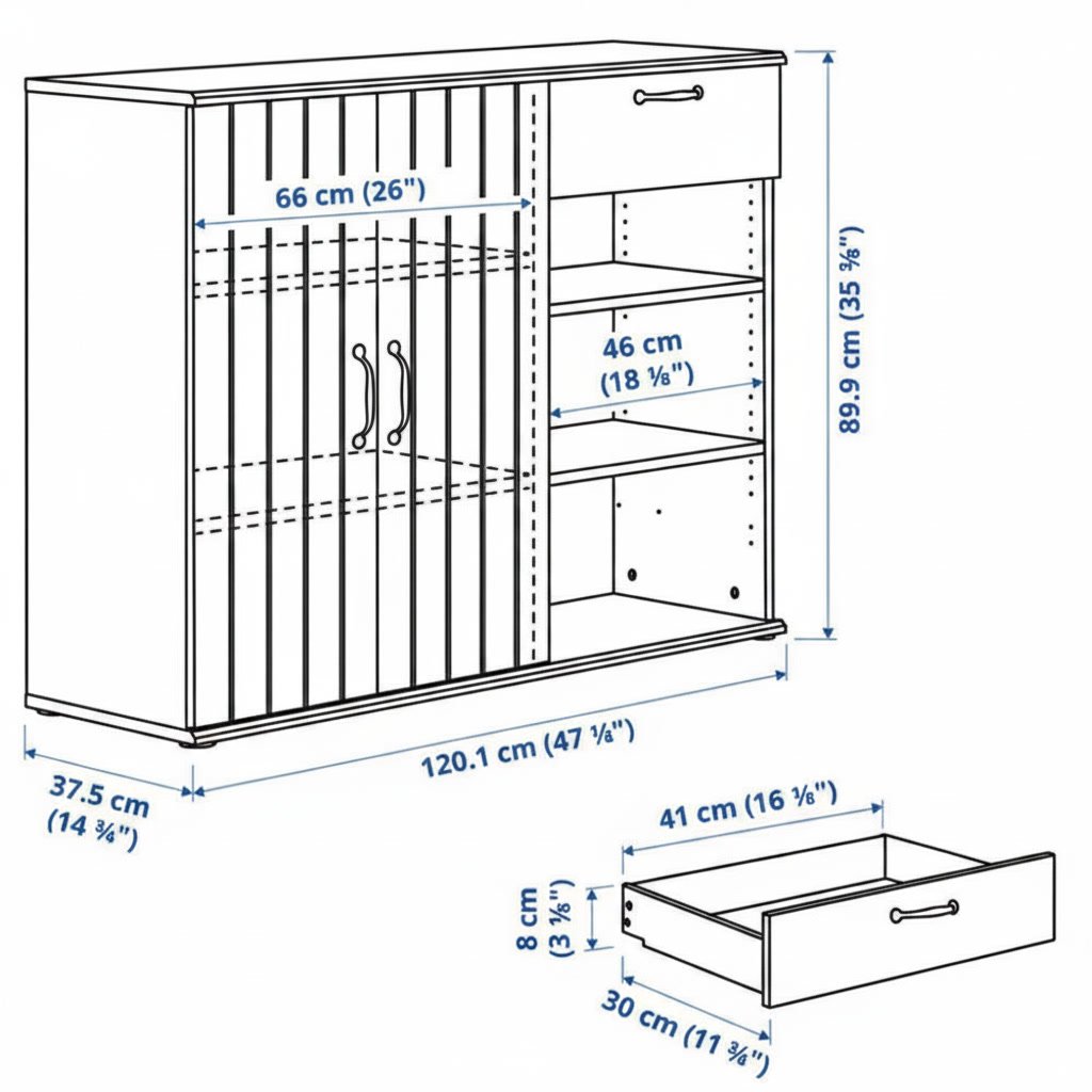 SKRUVIK Multi-Storage Combination Unit - Image 14