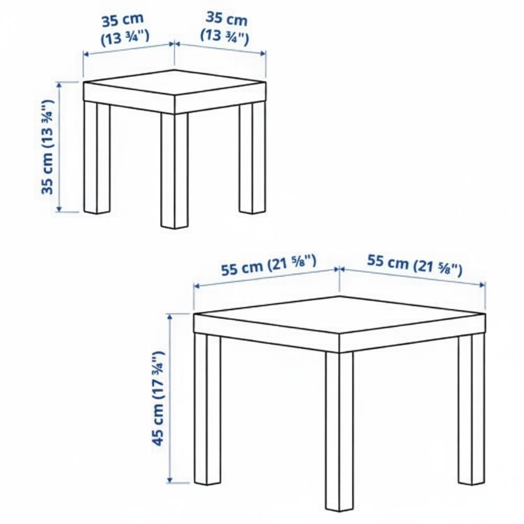 LAKK Square Coffee Tables-Set of 2 - Image 5