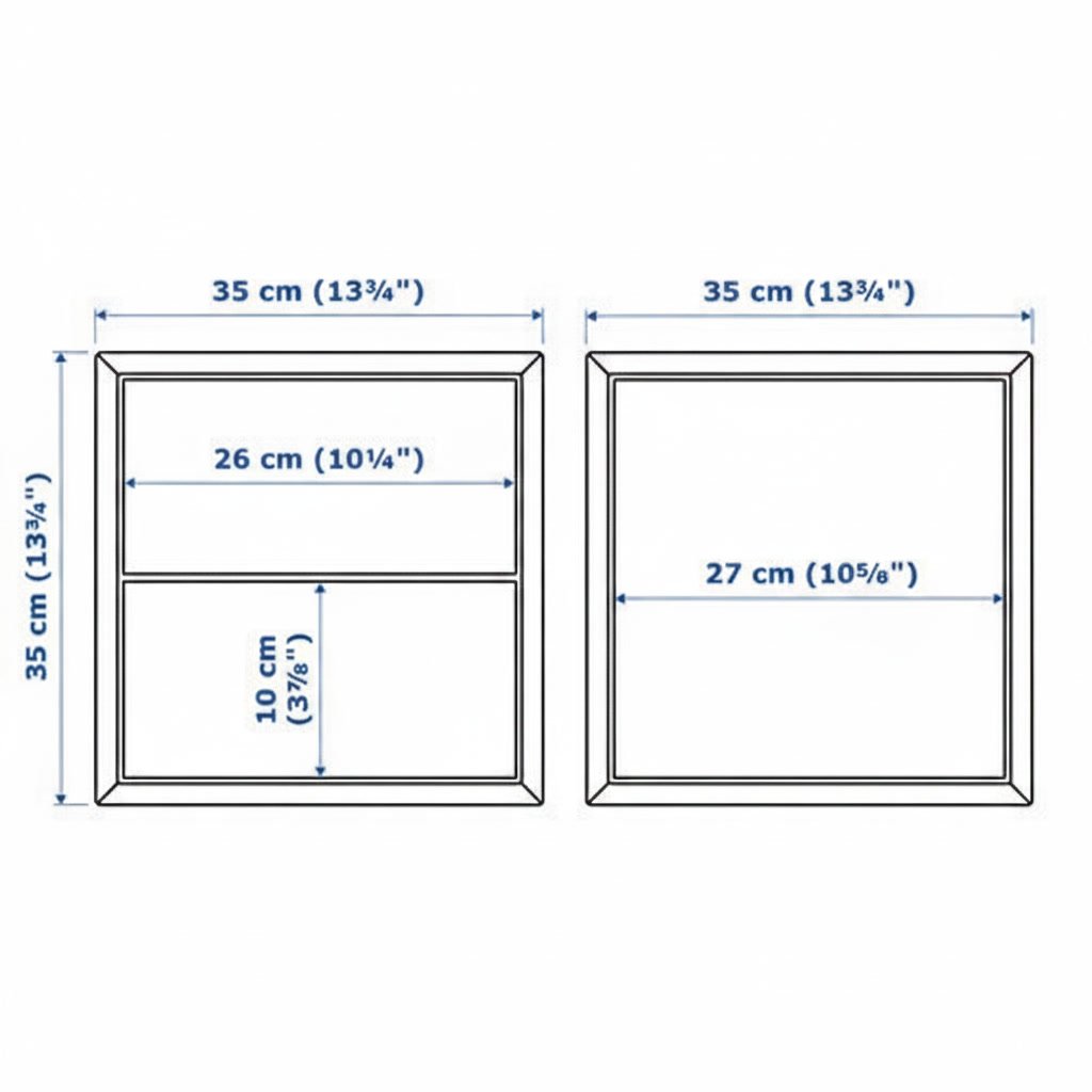 EKORA 2-Drawer Floating Cube Chest - Image 8