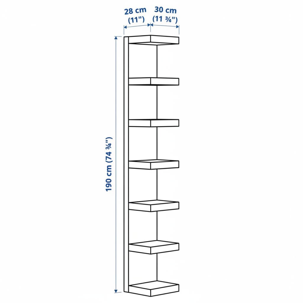 LAKK Large 7-Tier Wall Mounted Shelf - Image 13
