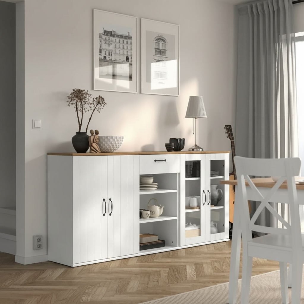 SKRUVIK Glass cabinet Sideboard - Image 8