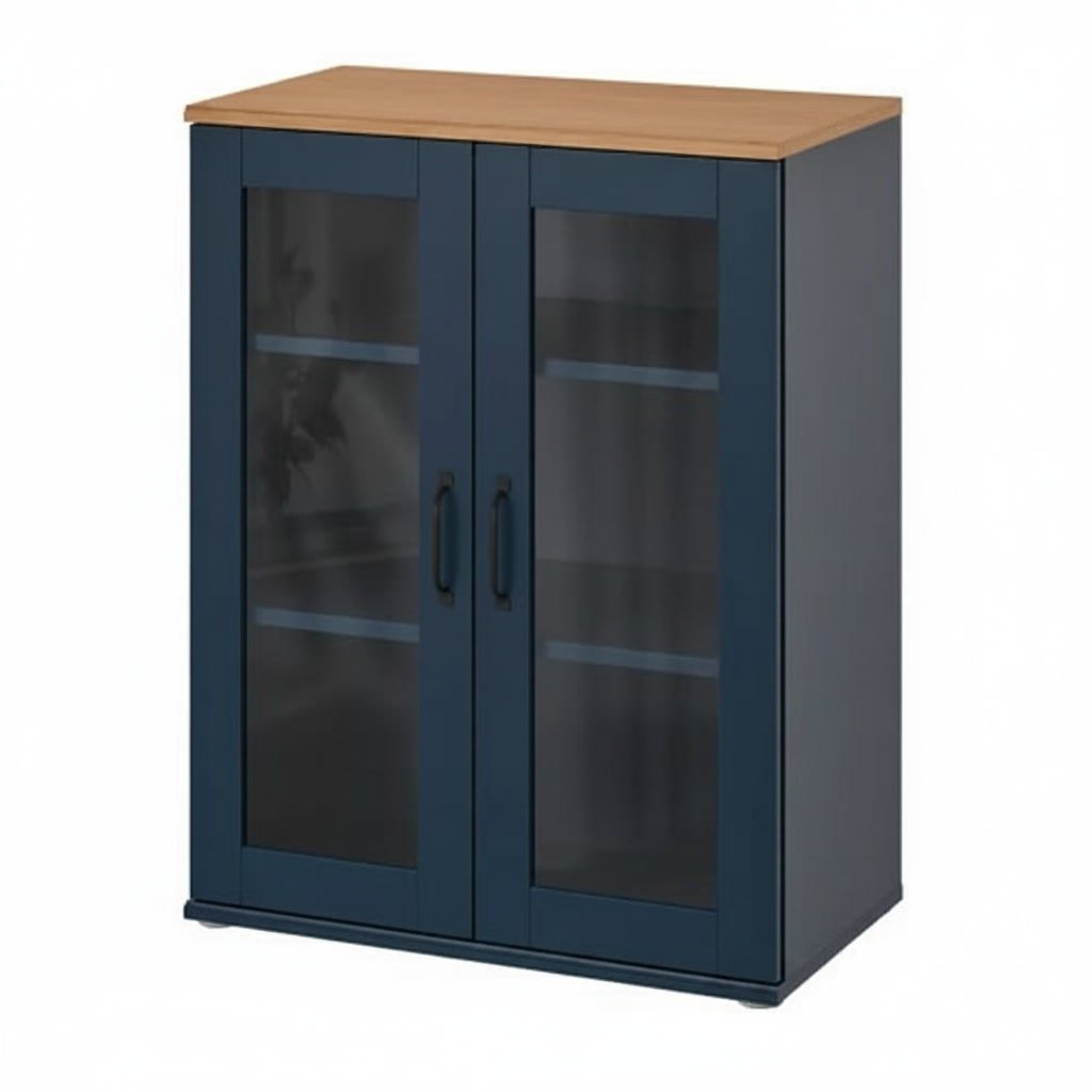 SKRUVIK Glass Display Storage Cabinet - Image 4