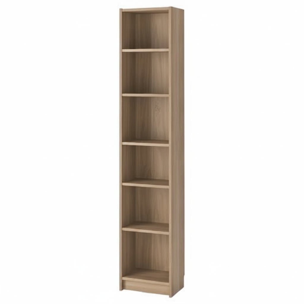BRIXTON Tall Narrow 6-Shelf Bookcase - Image 10