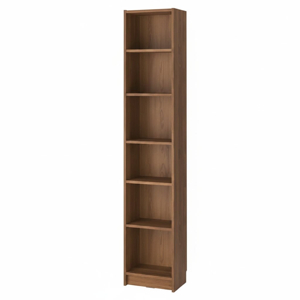 BRIXTON Tall Narrow 6-Shelf Bookcase - Image 8