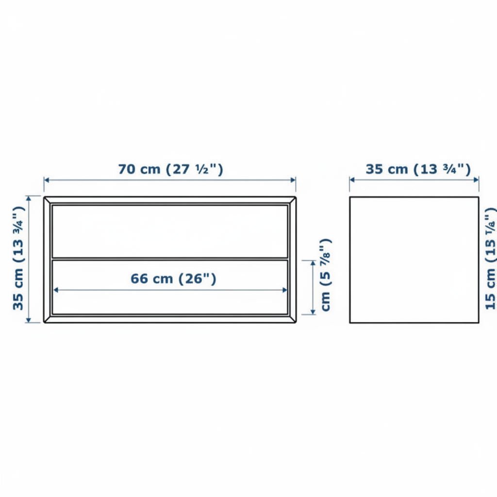 EKORA Floating 2-Drawer Chest - Image 8