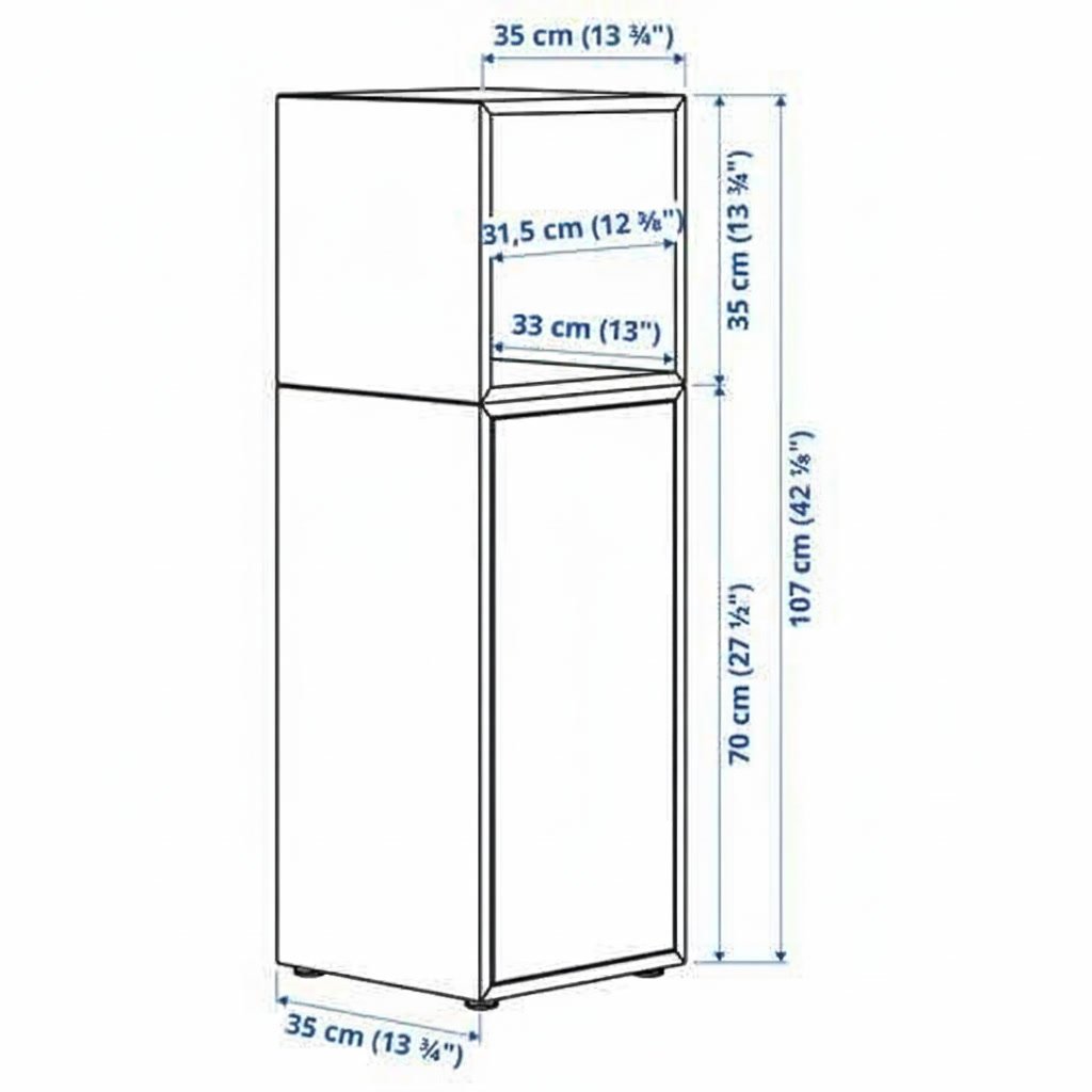 EKORA Vertical 1-Cube Door Cabinet - Image 11