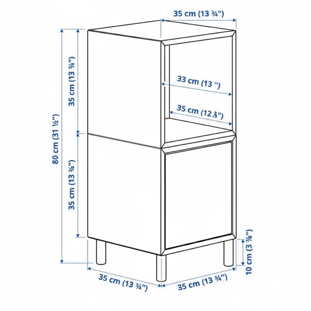 EKORA Vertical 2-Cube Storage Cabinet - Image 39