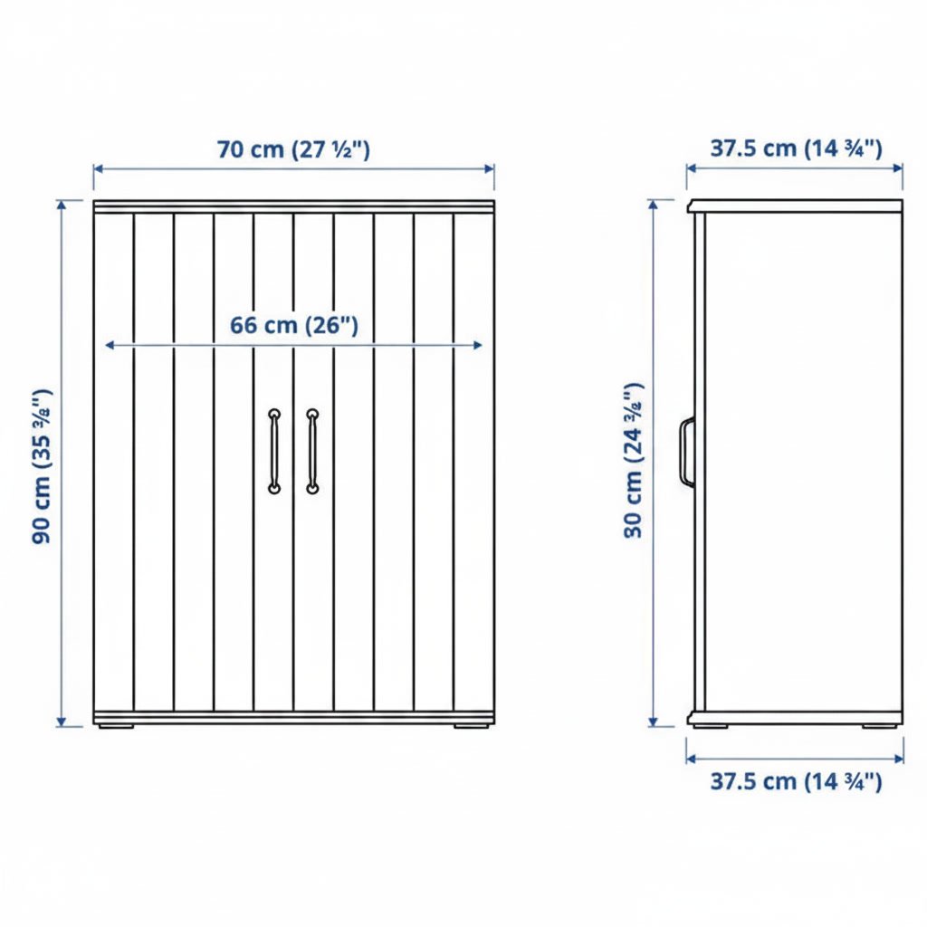 SKRUVIK 2-Door Storage Cabinet - Image 10