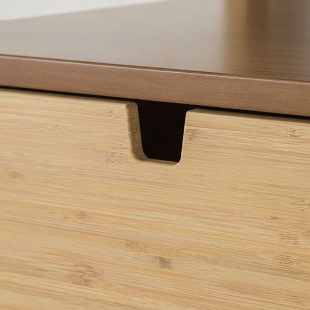 NORDVIKA Bamboo Bedside Table - Image 4