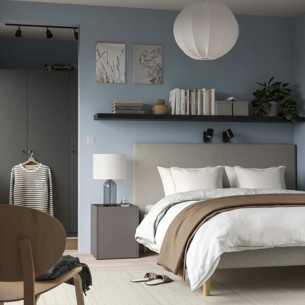 PLOKER Bedside Cabinet with Drawer - Image 9